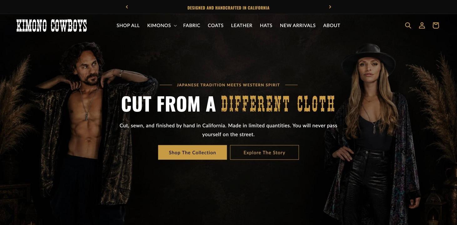 kimonocowboys.com: Cut From a Different Cloth